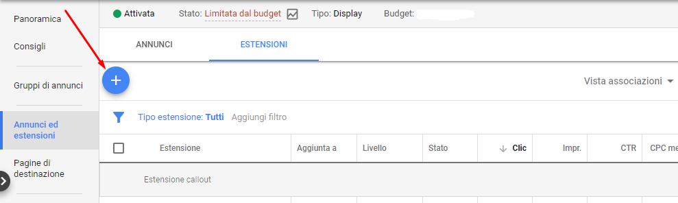 google ads annunci ed estensioni