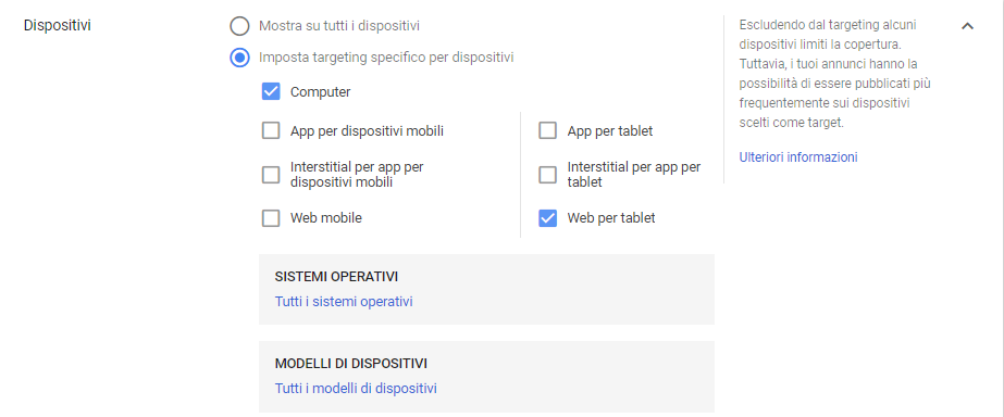 google ads dispositivi